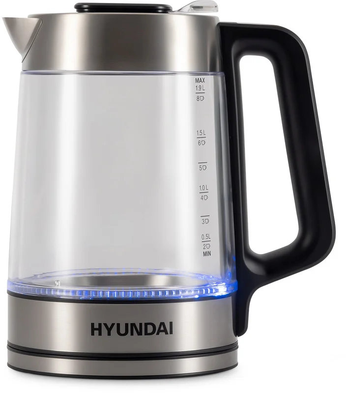 Чайник Hyundai HYK-G5607, корпус из стекла, 1.7 л, 2200 Вт