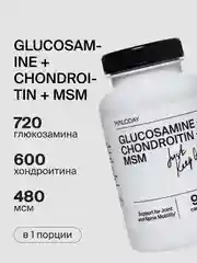 БАД к пище MOLODAY Глюкозамин + Хондроитин + МСМ, 90 капсул
