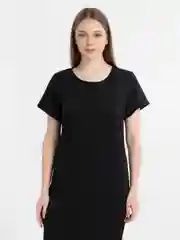 Черный платье футболка женское черное макси