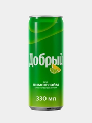 Напиток Добрый Лимон-лайм, 330 мл, ж/б