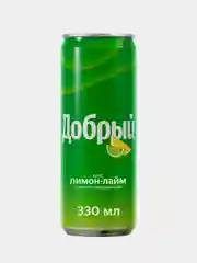 Напиток Добрый Лимон-лайм, 330 мл, ж/б