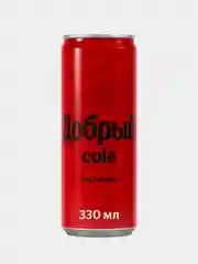 Напиток Добрый Cola, без сахара, 330 мл, ж/б