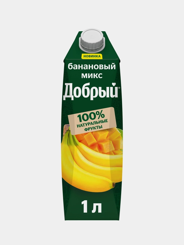 Напиток сокосодержащий Добрый Банановый микс, 1 л