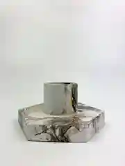 Золотой подсвечники для столовых свечей из гипса, 2 шт