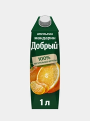 Напиток сокосодержащий Добрый Апельсин-Мандарин, 1л