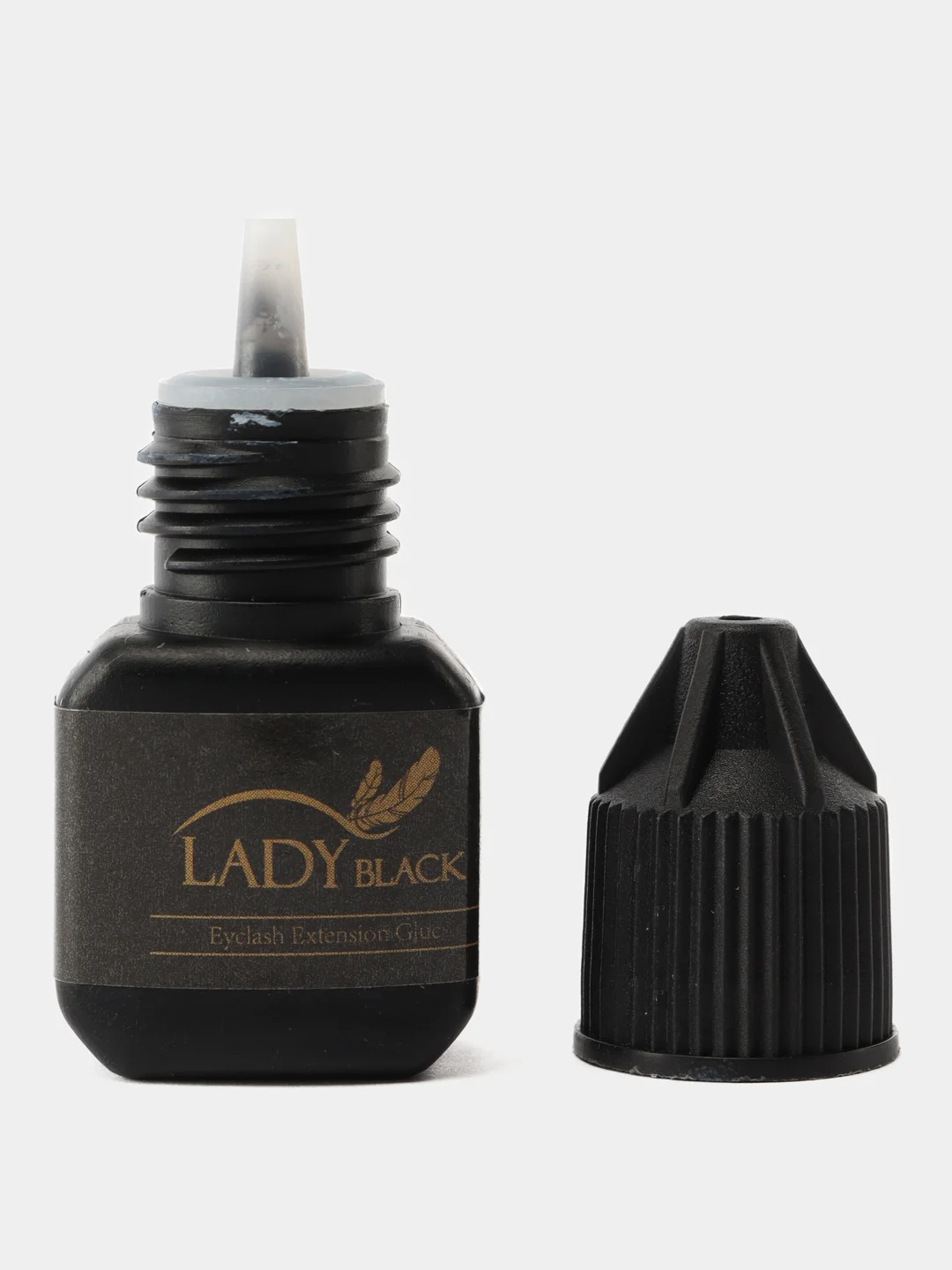 Черный клей черный, для наращивания ресниц Lady Black, в термо-пакете, для хранения