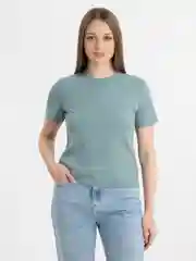 Мятный футболка женская базовая, хлопковая, лапша