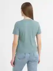 Мятный футболка женская базовая, хлопковая, лапша