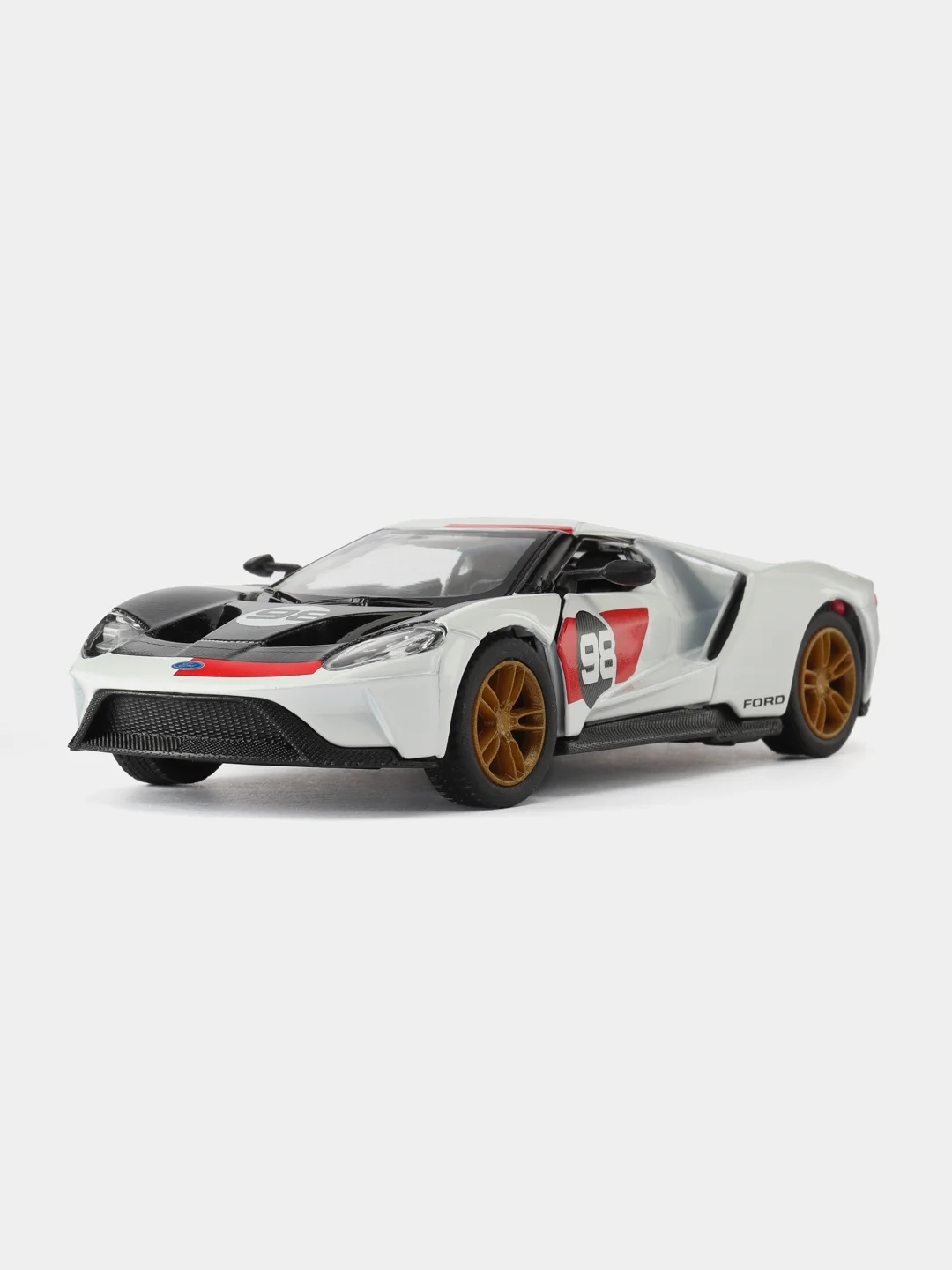 Белый игрушка масштабная модель авто 1:38 FORD GT 2017