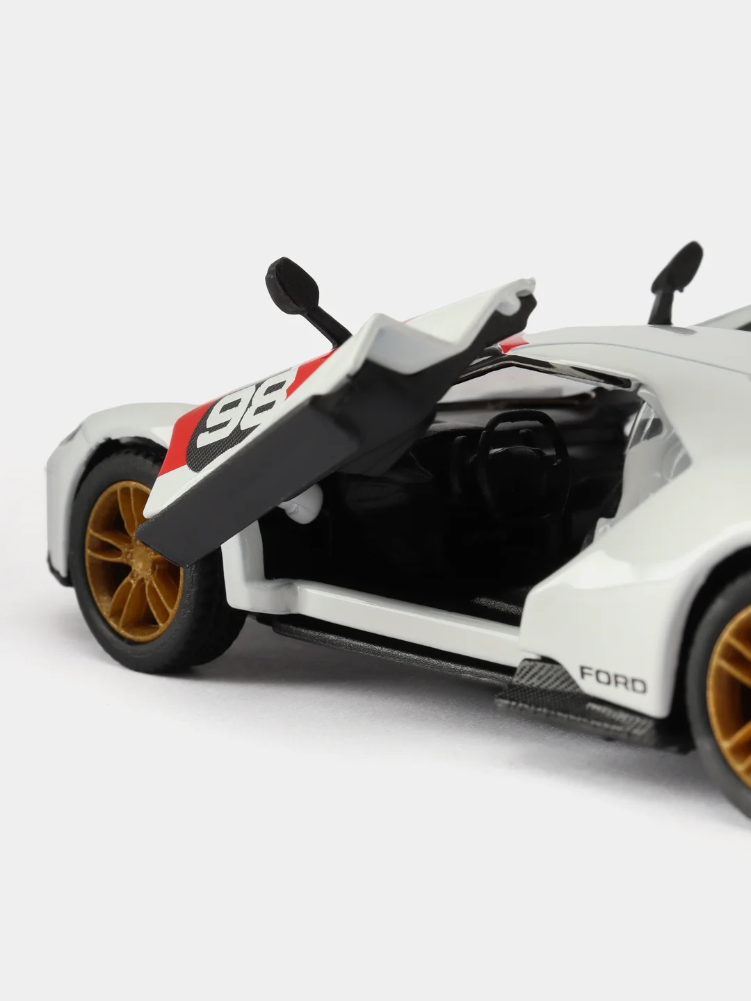 Белый игрушка масштабная модель авто 1:38 FORD GT 2017
