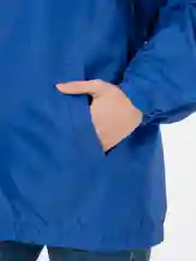 Синий ветровка дождевик, унисекс