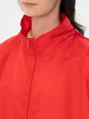Красный ветровка дождевик, унисекс