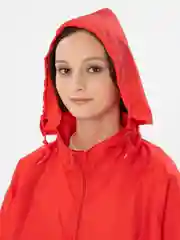 Красный ветровка дождевик, унисекс