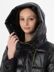 Черный куртка женская ЕВРОЗИМА