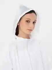 Белый ветровка дождевик, унисекс