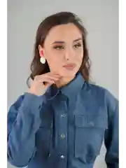 Плоские серьги-диски
