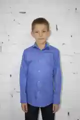Лазурный школьная Рубашка приталенная