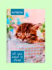 Коралловый меланж блокнот/скетчбук/ежедневник/записная книжка/смешбук/кешбук с котиками, котоблокнот