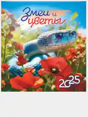 Коралловый меланж перекидной настенный календарь на скрепке на 2025 год. 70 видов