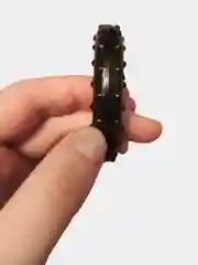 Черный эспандер кистевой кольцо массажный 6,5х1,5 см, сопротивление 30 кг