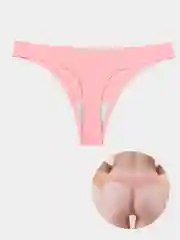 Розовый женские базовые бесшовные трусы стринги