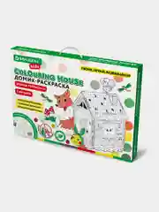Картонный игровой развивающий домик раскраска Сказочный, Brauberg 880364