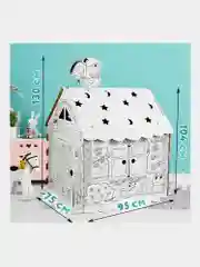 Картонный игровой развивающий домик раскраска Сказочный, Brauberg 880364