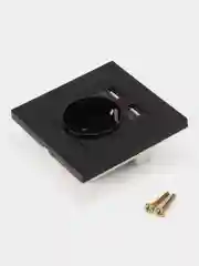 Черный розетка с USB -портами, с заземлением, белая, розетка с юсб