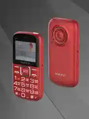 Красный мобильный телефон MAXVI B5ds