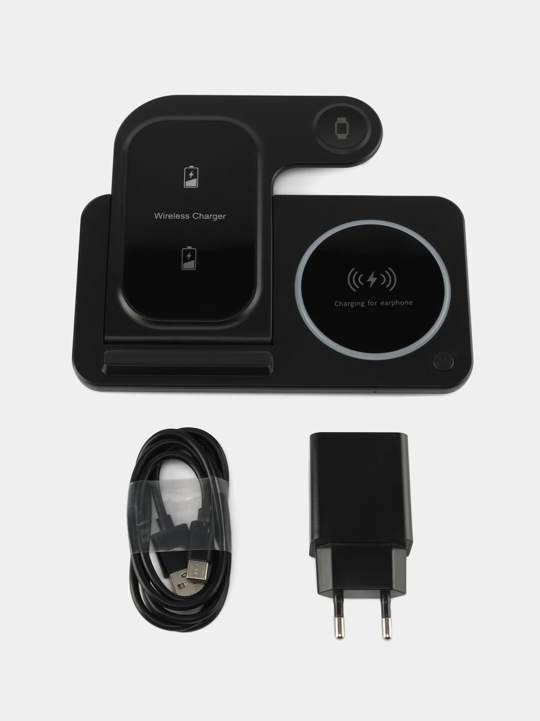 Беспроводная зарядка 3 в 1, для iPhone, iWatch, AirPods, Android