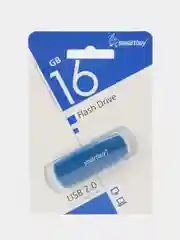 Синий флеш-накопитель SmartBuy, флешка USB 2.0, 8, 16, 32, 64 ГБ