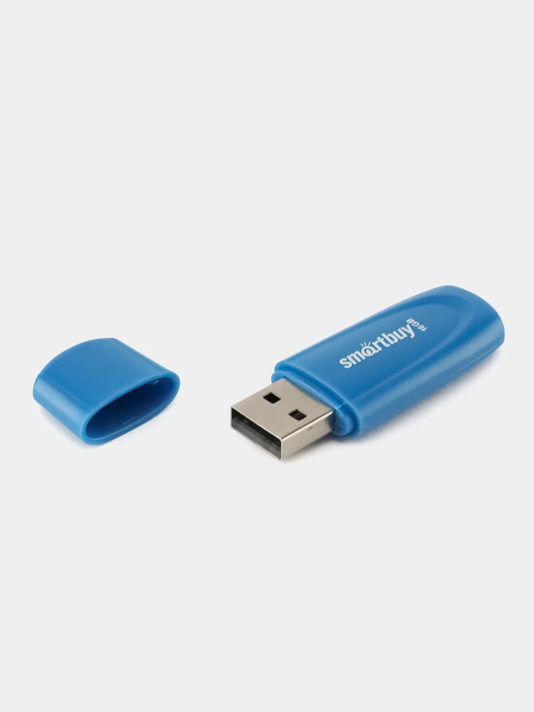 Синий флеш-накопитель SmartBuy, флешка USB 2.0, 8, 16, 32, 64 ГБ