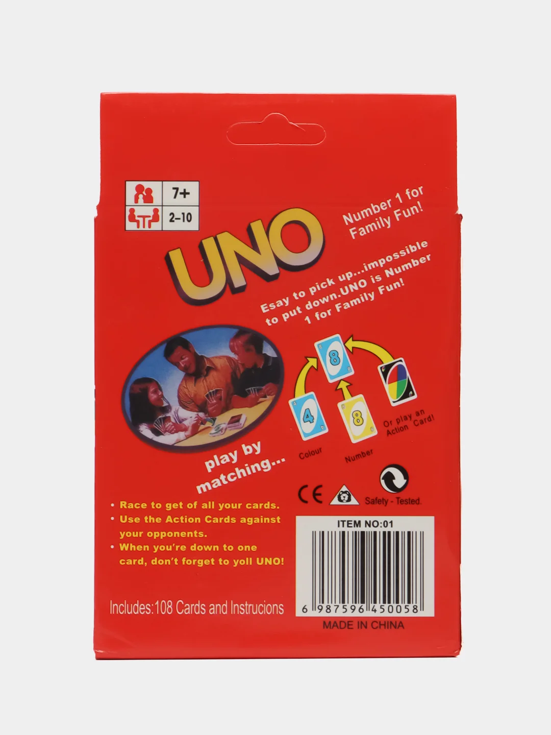 Настольная игра карты УНО (UNO) с русскими правилами