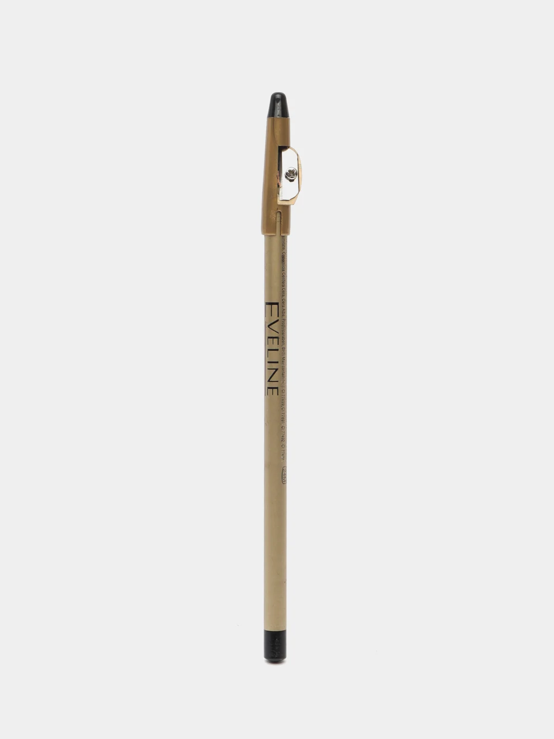 Контурный карандаш с точилкой для макияжа глаз Eveline Eyeliner pencil 2 оттенка