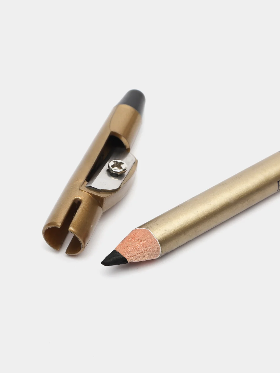 Контурный карандаш с точилкой для макияжа глаз Eveline Eyeliner pencil 2 оттенка
