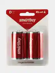 Батарейки алкалиновые 2 штуки LR20 (R20) SmartBuy тип D