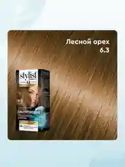 Стойкая крем-краска STYLIST COLOR PRO Лесной орех, тон 6,3, гиалуроновая, 115 мл