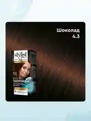 Стойкая крем-краска STYLIST COLOR PRO Тон 4.3 Шоколад, гиалуроновая, 115 мл