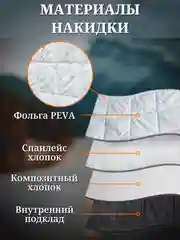 Накидка для авто на лобовое стекло для защиты от снега 150х110 см