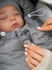 Серый конверт стеганый детский зимний Amarobaby HEAT