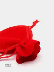 Красный бархатный подарочный мешочек для украшений, ювелирных изделий