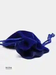Синий бархатный подарочный мешочек для украшений, ювелирных изделий