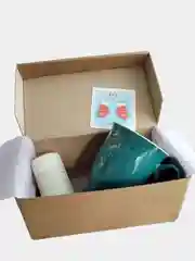 Синий подарочный набор с кружкой