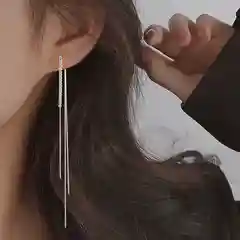 Серьги женские подвески кисточки со стразами, длинные, блестящие,. бижутерия