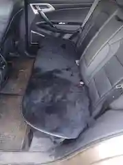 Угольный меховые накидки на Заднее сиденье автомобиля, Искуственный мех, ЭКО-мех