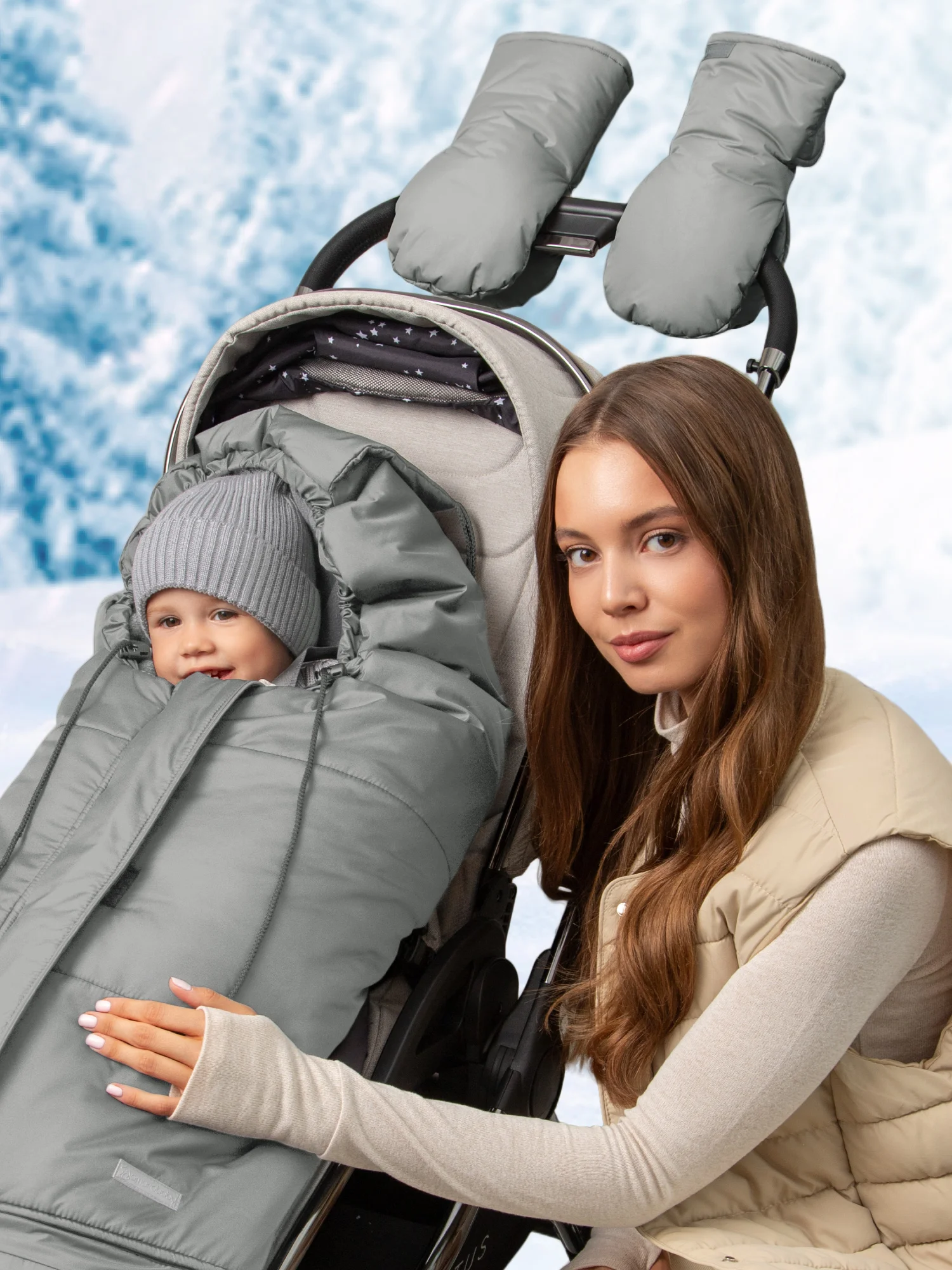 Конверт-трансформер детский зимний Amarobaby FROST, размер 85-105