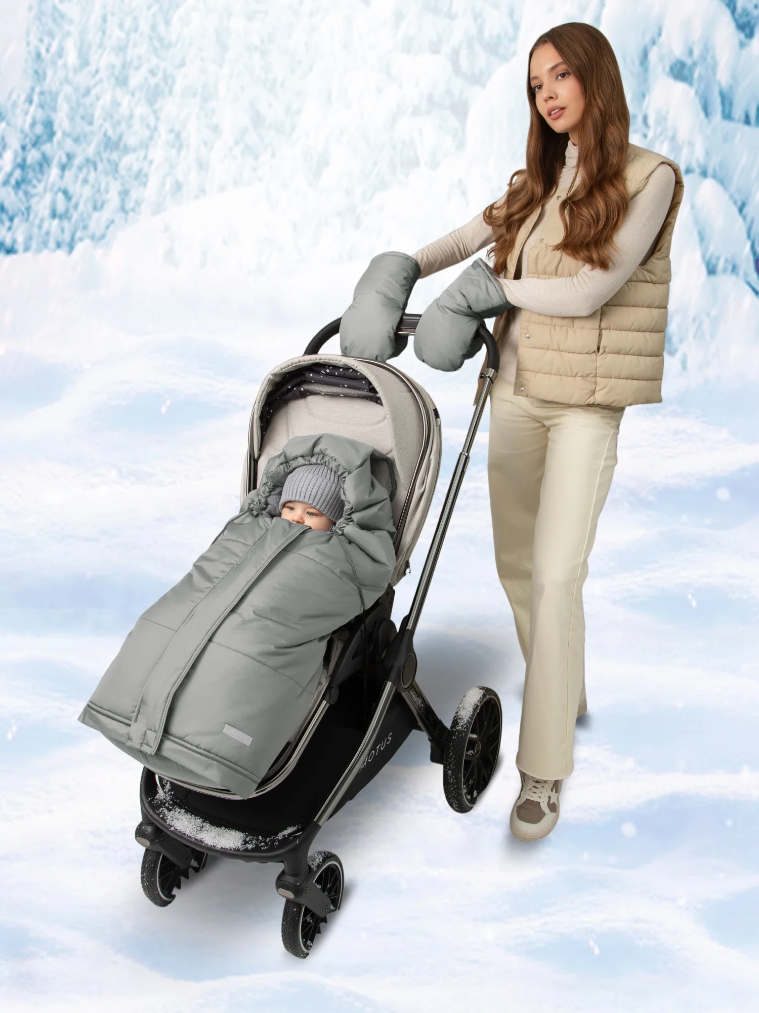 Конверт-трансформер детский зимний Amarobaby FROST, размер 85-105