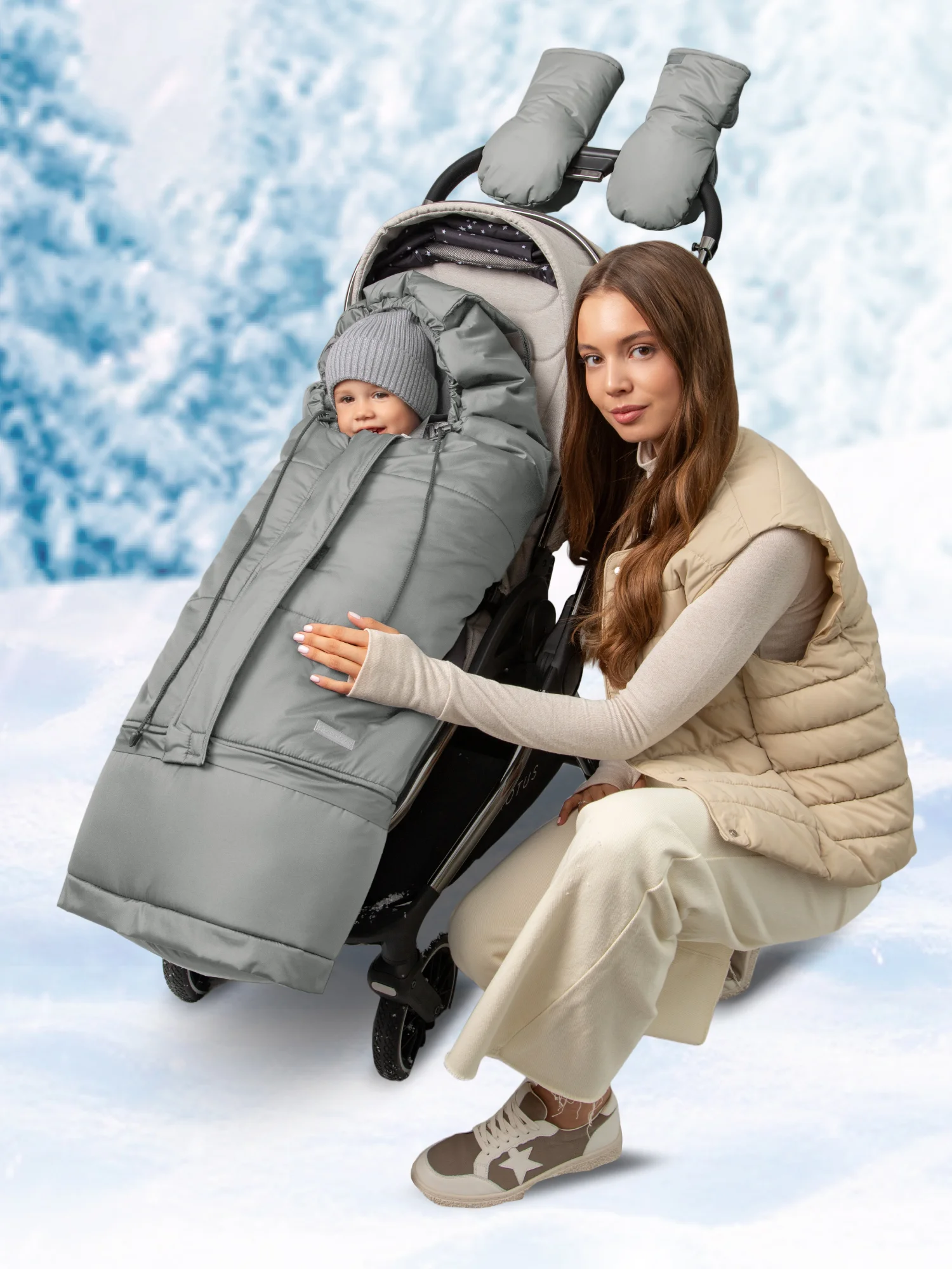 Конверт-трансформер детский зимний Amarobaby FROST, размер 85-105