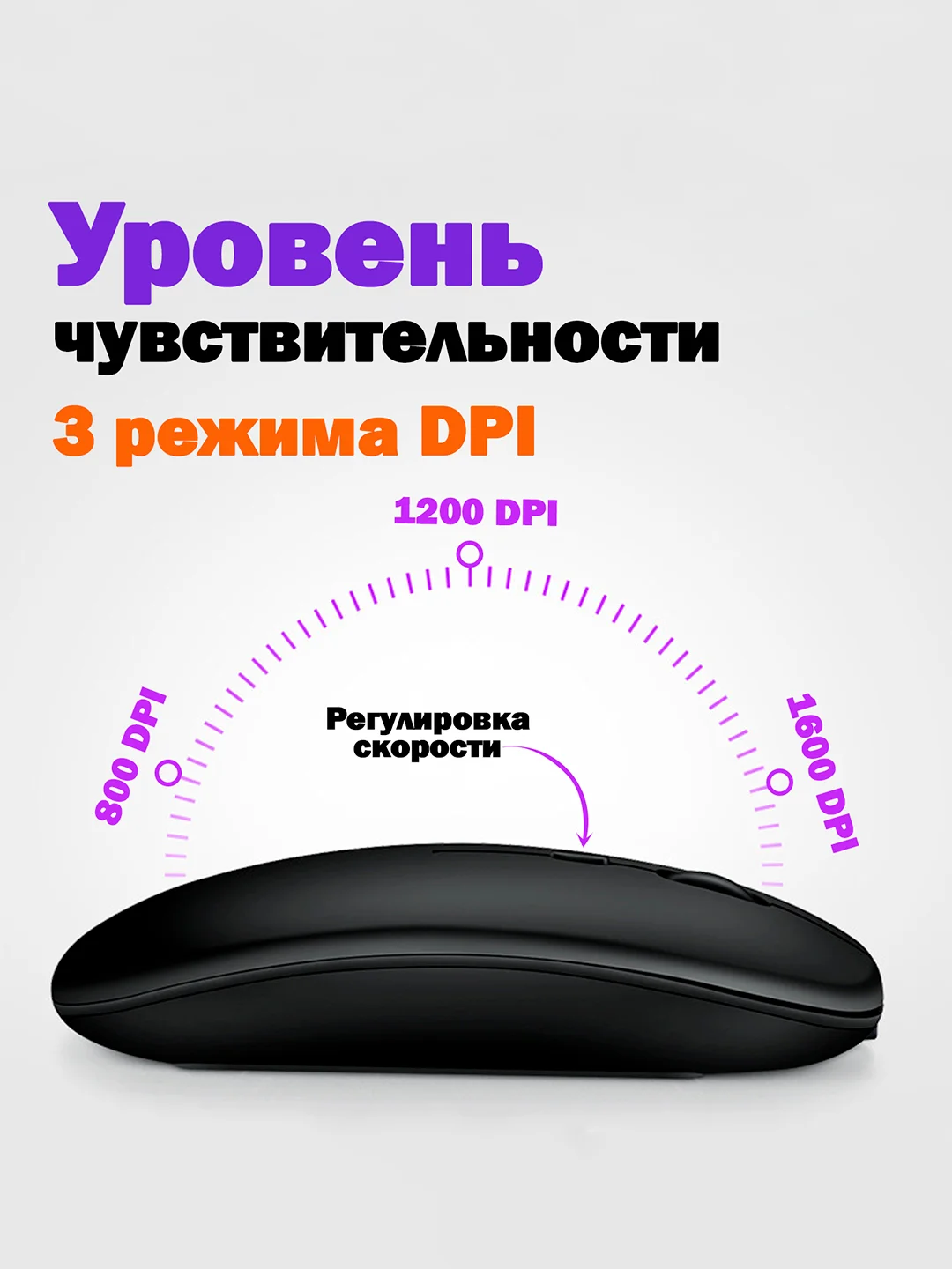 Черный мышь беспроводная для ноутбука, бесшумная компьютерная игровая оптическая мышка Type C