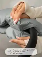 Серый муфты на ручку коляски AMAROBABY MITTS
